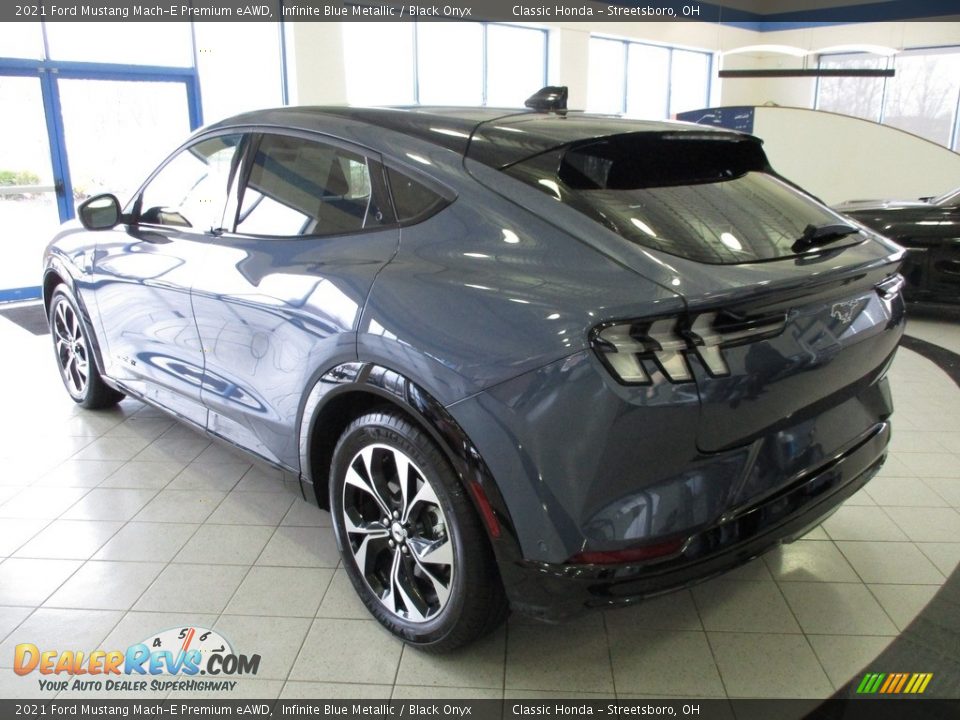Infinite Blue Metallic 2021 Ford Mustang Mach-E Premium eAWD Photo #10