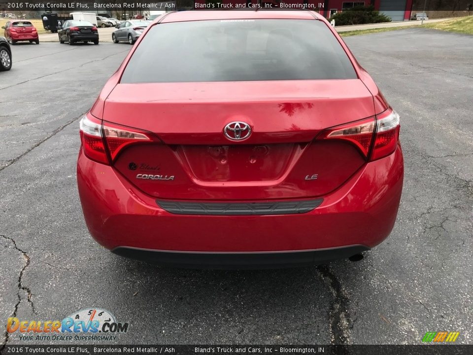 2016 Toyota Corolla LE Plus Barcelona Red Metallic / Ash Photo #7