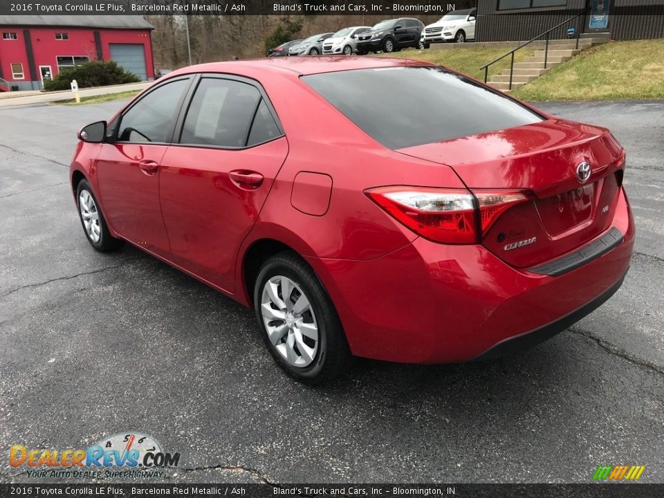 2016 Toyota Corolla LE Plus Barcelona Red Metallic / Ash Photo #8