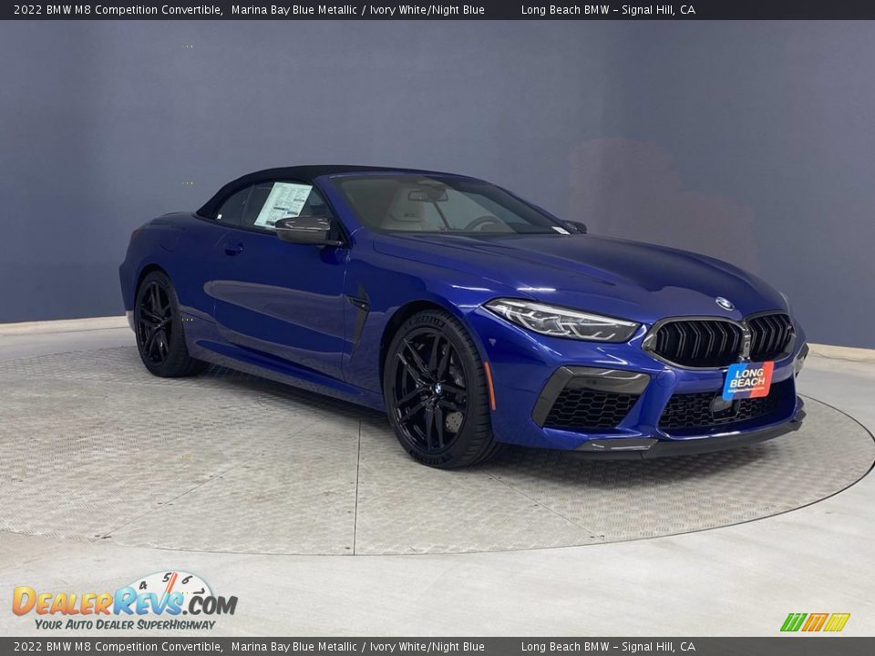 Front 3/4 View of 2022 BMW M8 Competition Convertible Photo #28