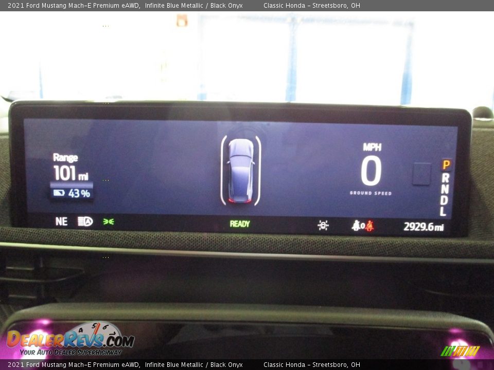 2021 Ford Mustang Mach-E Premium eAWD Infinite Blue Metallic / Black Onyx Photo #36