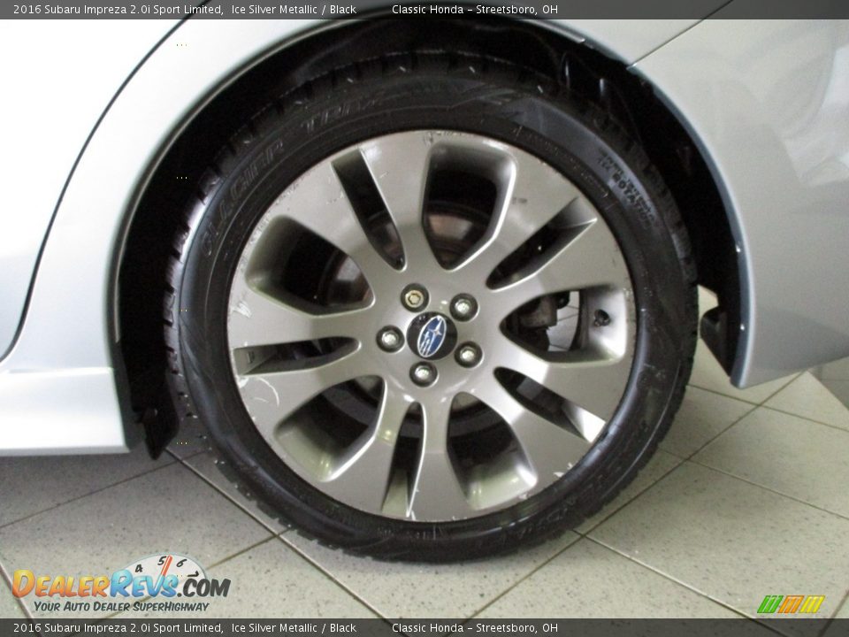 2016 Subaru Impreza 2.0i Sport Limited Ice Silver Metallic / Black Photo #11