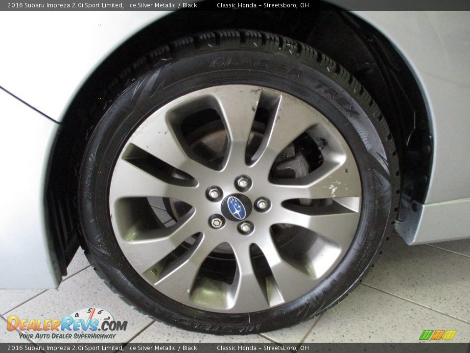 2016 Subaru Impreza 2.0i Sport Limited Ice Silver Metallic / Black Photo #12