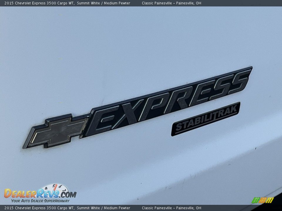 2015 Chevrolet Express 3500 Cargo WT Summit White / Medium Pewter Photo #19