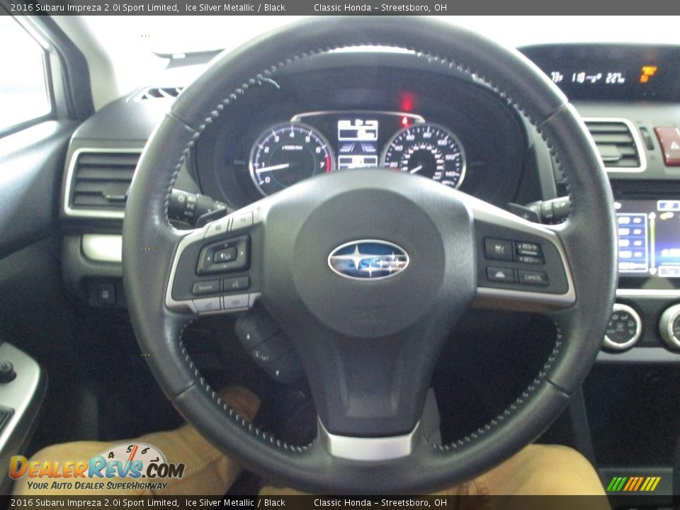 2016 Subaru Impreza 2.0i Sport Limited Ice Silver Metallic / Black Photo #33