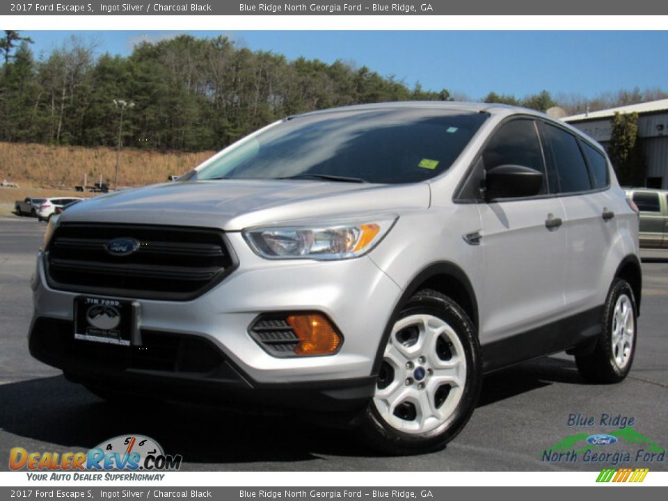 2017 Ford Escape S Ingot Silver / Charcoal Black Photo #1