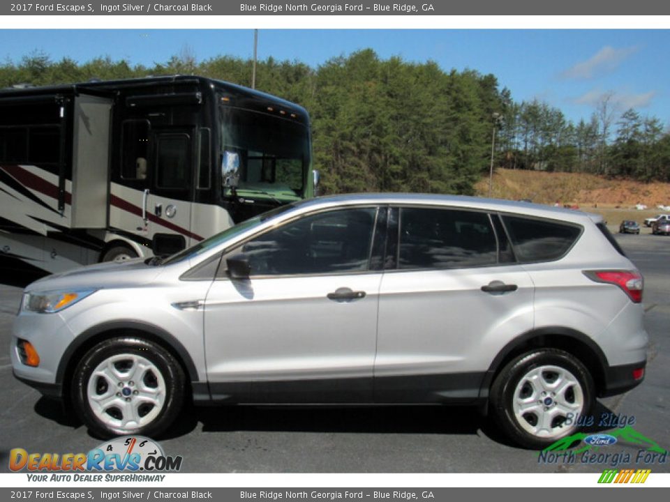 2017 Ford Escape S Ingot Silver / Charcoal Black Photo #2