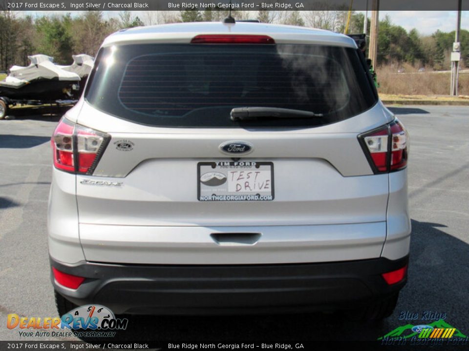 2017 Ford Escape S Ingot Silver / Charcoal Black Photo #4