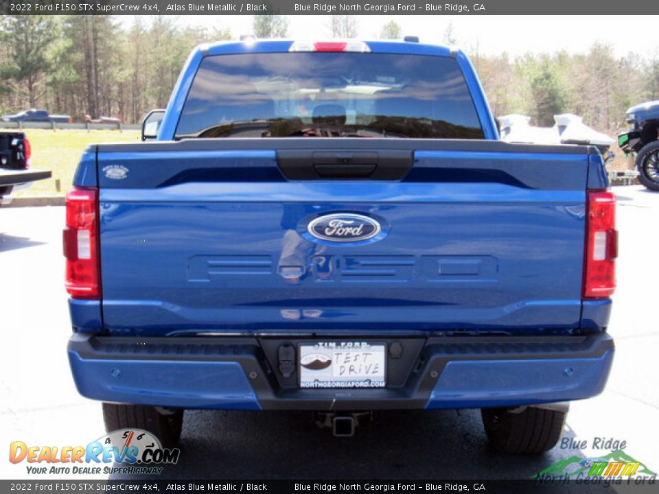 2022 Ford F150 STX SuperCrew 4x4 Atlas Blue Metallic / Black Photo #4