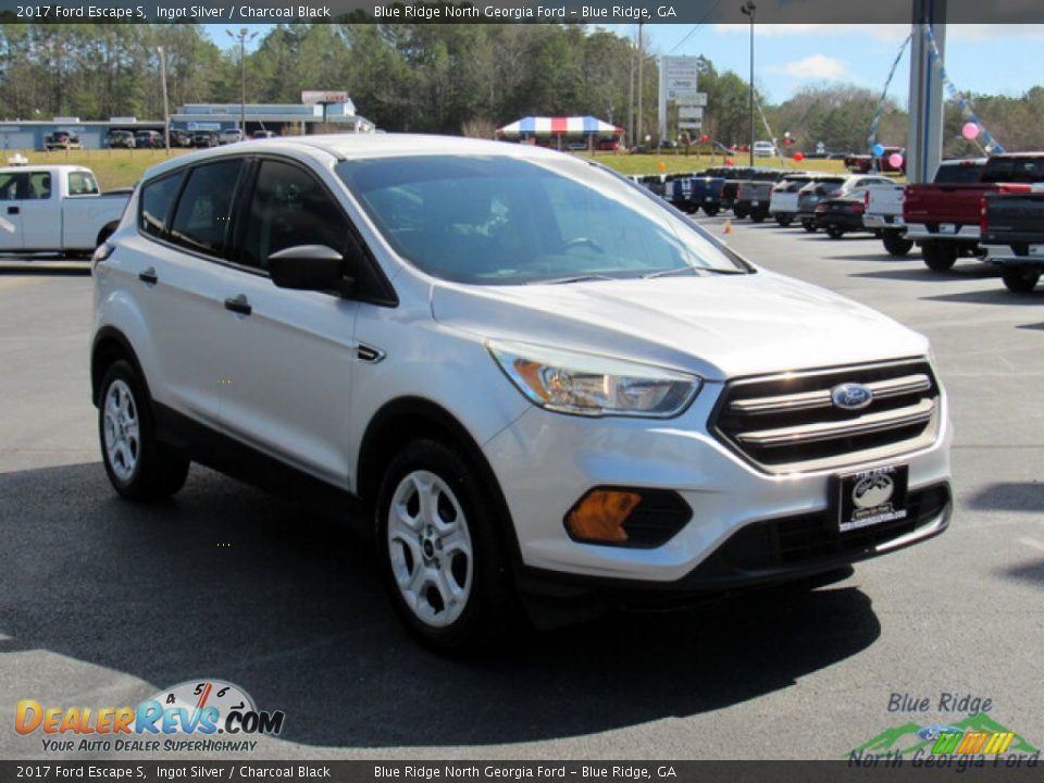 2017 Ford Escape S Ingot Silver / Charcoal Black Photo #7