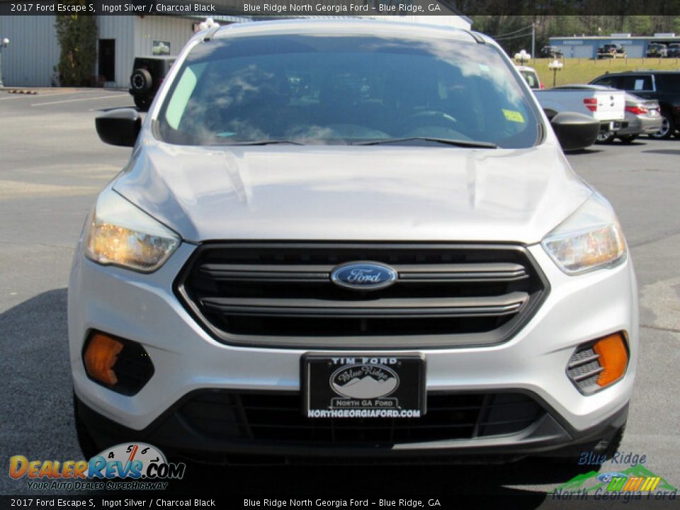 2017 Ford Escape S Ingot Silver / Charcoal Black Photo #8