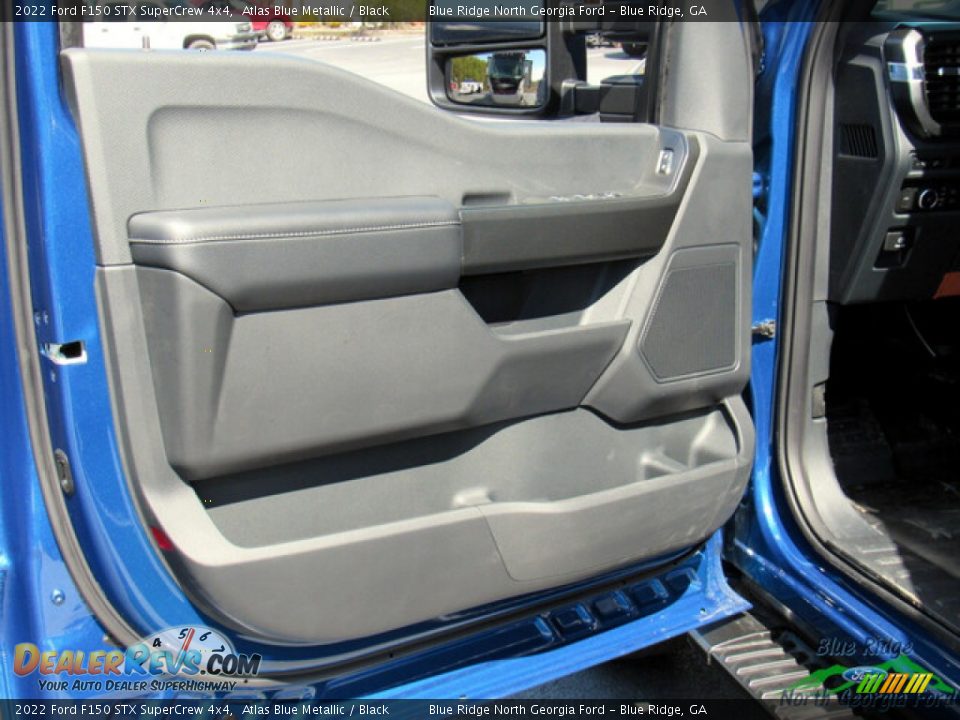 2022 Ford F150 STX SuperCrew 4x4 Atlas Blue Metallic / Black Photo #10