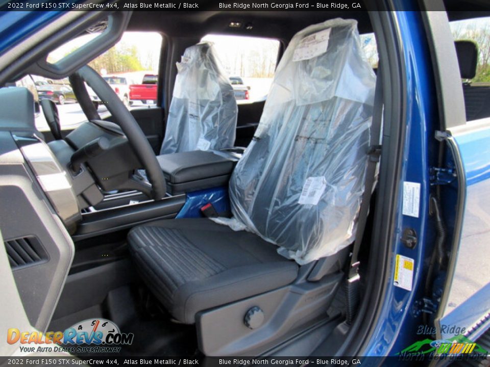 2022 Ford F150 STX SuperCrew 4x4 Atlas Blue Metallic / Black Photo #11