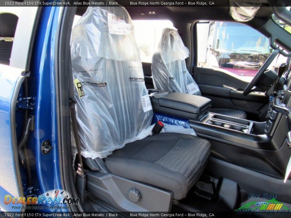 2022 Ford F150 STX SuperCrew 4x4 Atlas Blue Metallic / Black Photo #12