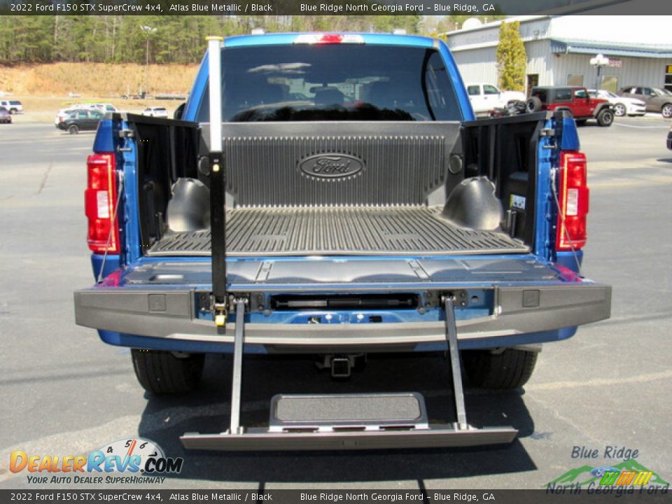 2022 Ford F150 STX SuperCrew 4x4 Atlas Blue Metallic / Black Photo #14