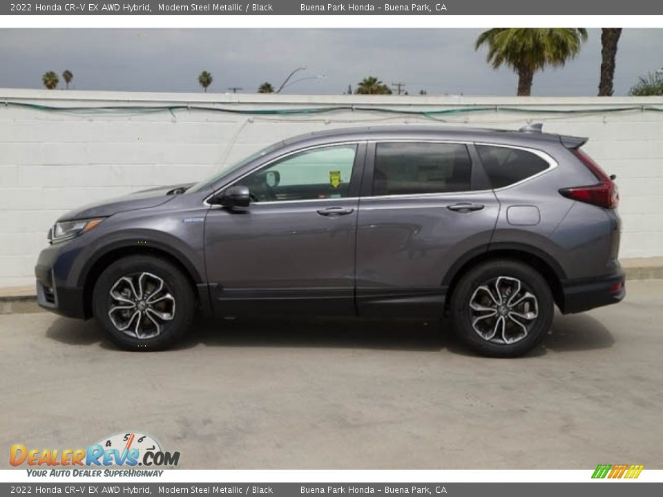 Modern Steel Metallic 2022 Honda CR-V EX AWD Hybrid Photo #4