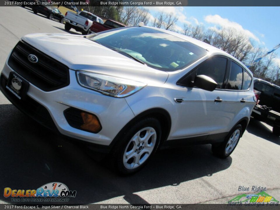 2017 Ford Escape S Ingot Silver / Charcoal Black Photo #24