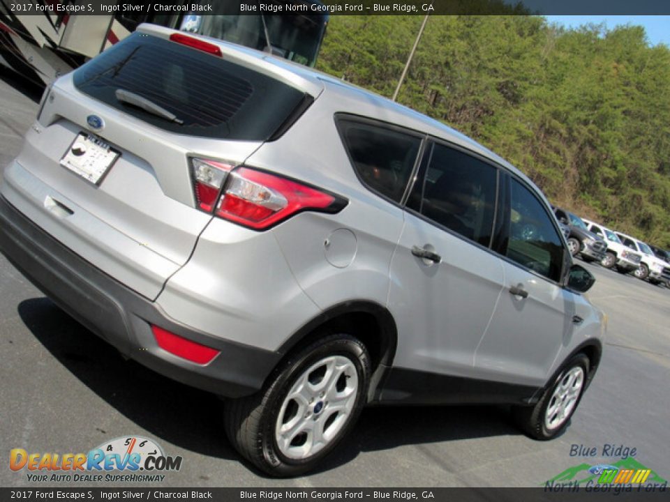 2017 Ford Escape S Ingot Silver / Charcoal Black Photo #26