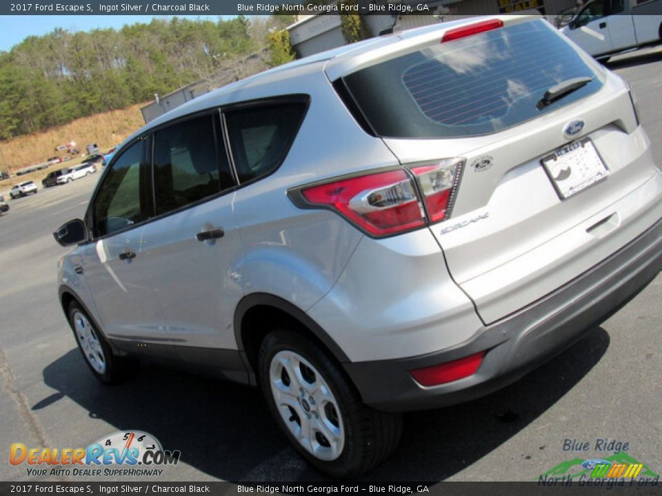 2017 Ford Escape S Ingot Silver / Charcoal Black Photo #27