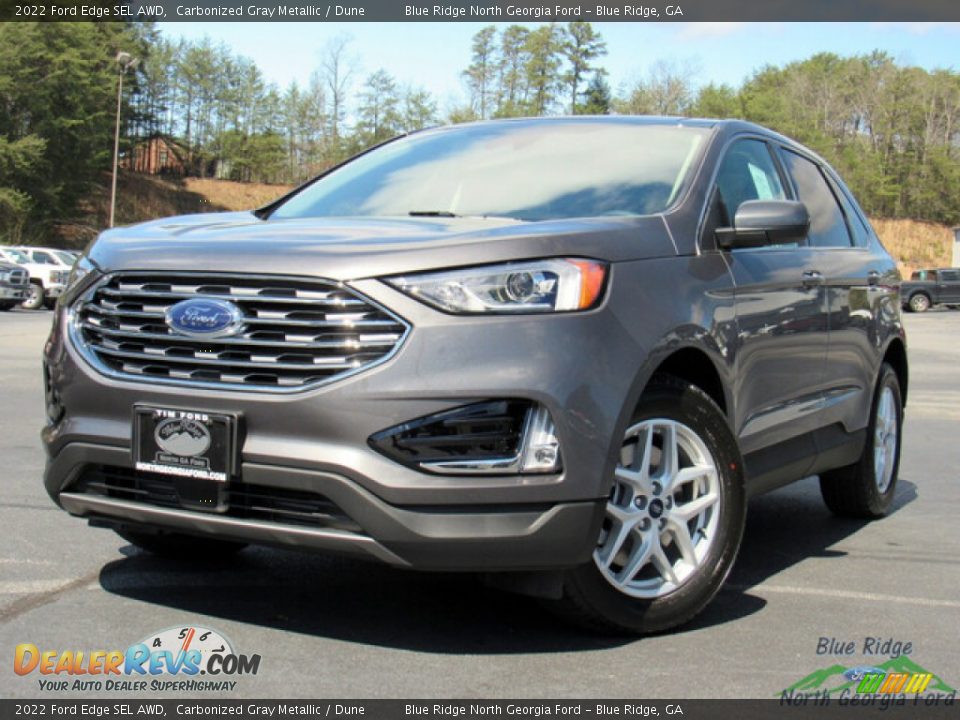 2022 Ford Edge SEL AWD Carbonized Gray Metallic / Dune Photo #1