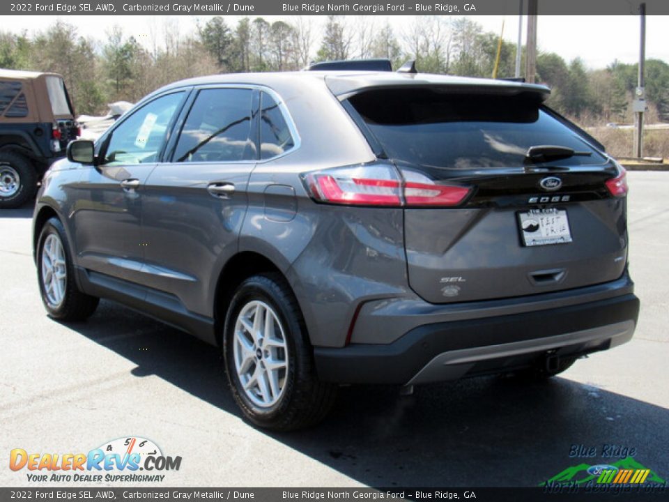 2022 Ford Edge SEL AWD Carbonized Gray Metallic / Dune Photo #3