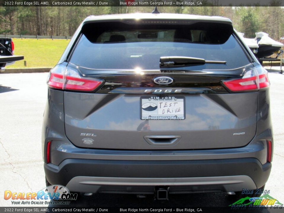 2022 Ford Edge SEL AWD Carbonized Gray Metallic / Dune Photo #4