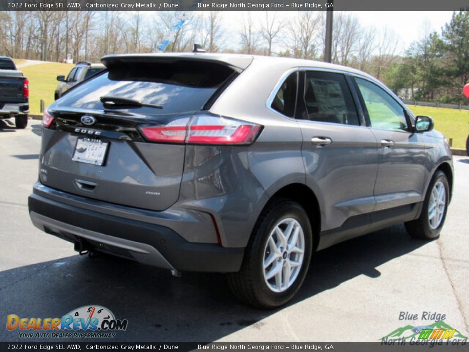 2022 Ford Edge SEL AWD Carbonized Gray Metallic / Dune Photo #5