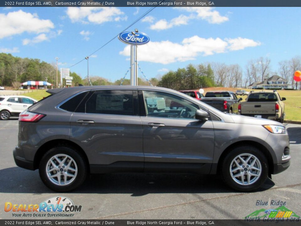 2022 Ford Edge SEL AWD Carbonized Gray Metallic / Dune Photo #6