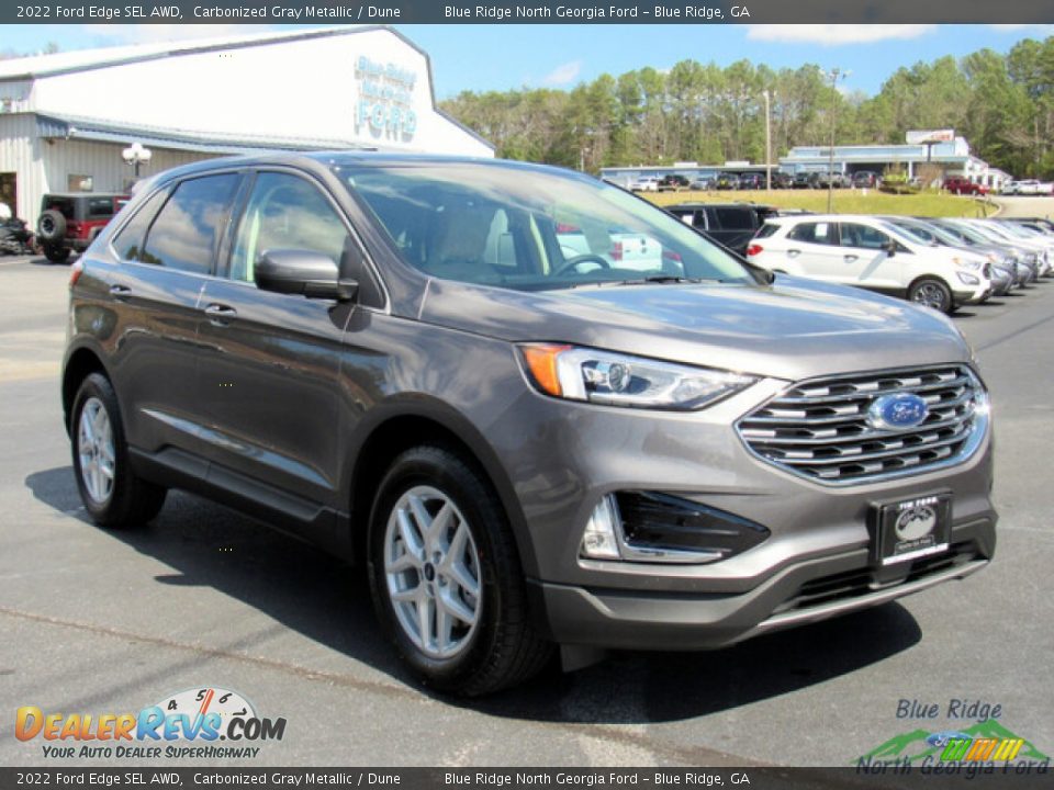 2022 Ford Edge SEL AWD Carbonized Gray Metallic / Dune Photo #7