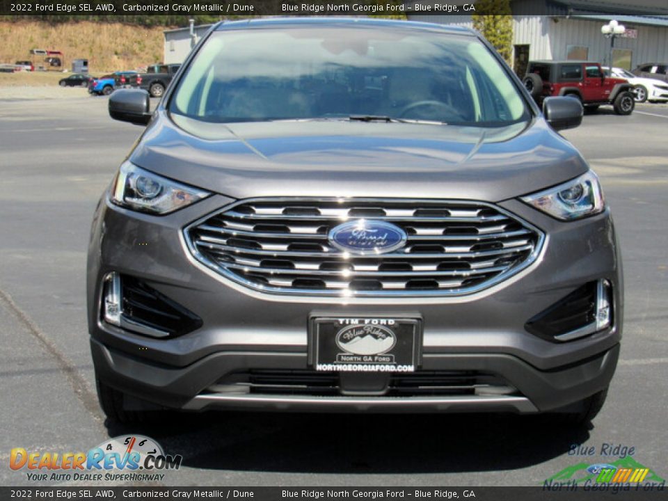 2022 Ford Edge SEL AWD Carbonized Gray Metallic / Dune Photo #8