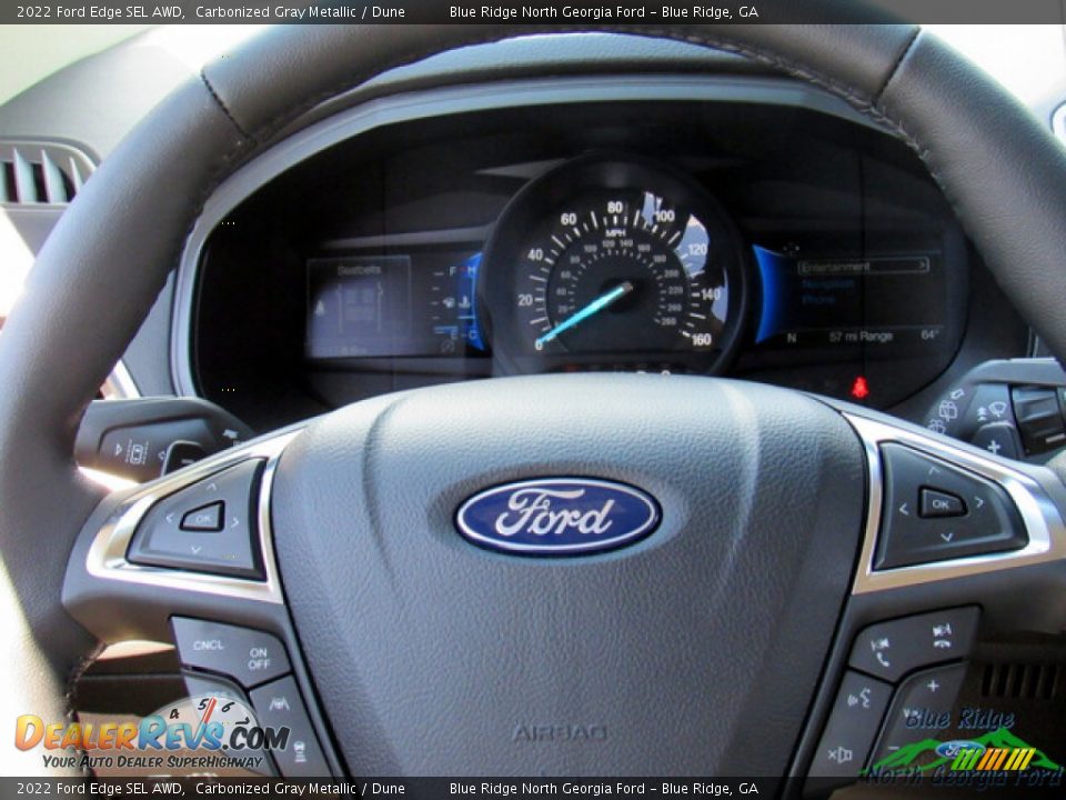 2022 Ford Edge SEL AWD Carbonized Gray Metallic / Dune Photo #18