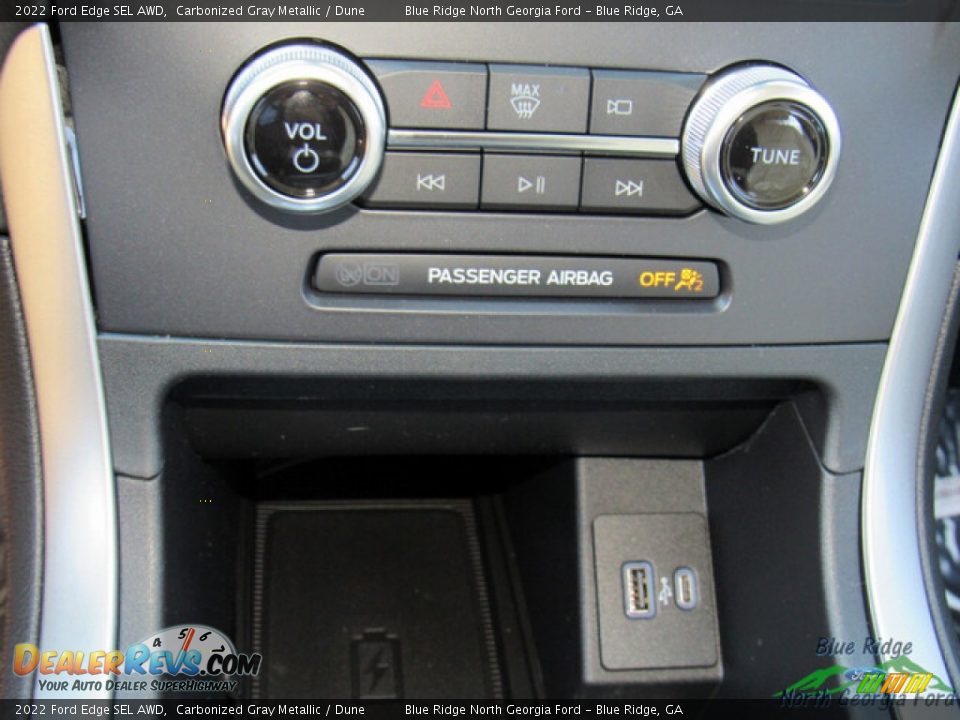 2022 Ford Edge SEL AWD Carbonized Gray Metallic / Dune Photo #22