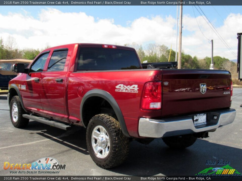 2018 Ram 2500 Tradesman Crew Cab 4x4 Delmonico Red Pearl / Black/Diesel Gray Photo #3