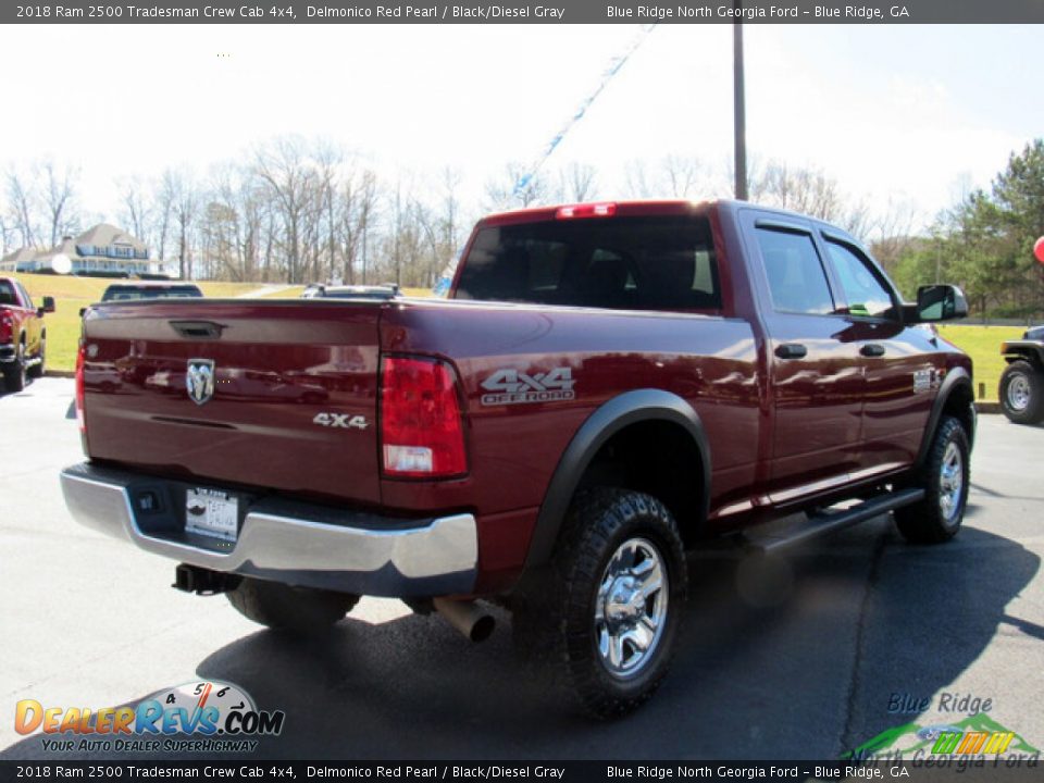 2018 Ram 2500 Tradesman Crew Cab 4x4 Delmonico Red Pearl / Black/Diesel Gray Photo #5