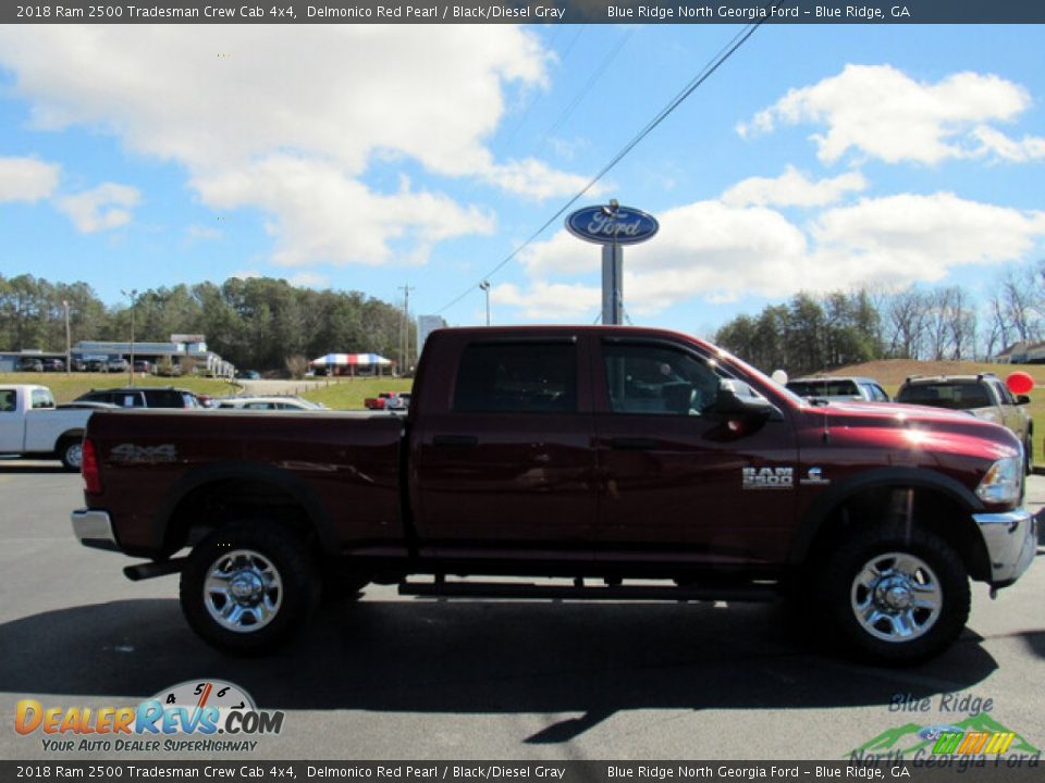 2018 Ram 2500 Tradesman Crew Cab 4x4 Delmonico Red Pearl / Black/Diesel Gray Photo #6