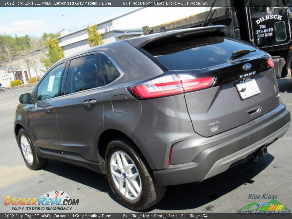 2022 Ford Edge SEL AWD Carbonized Gray Metallic / Dune Photo #28