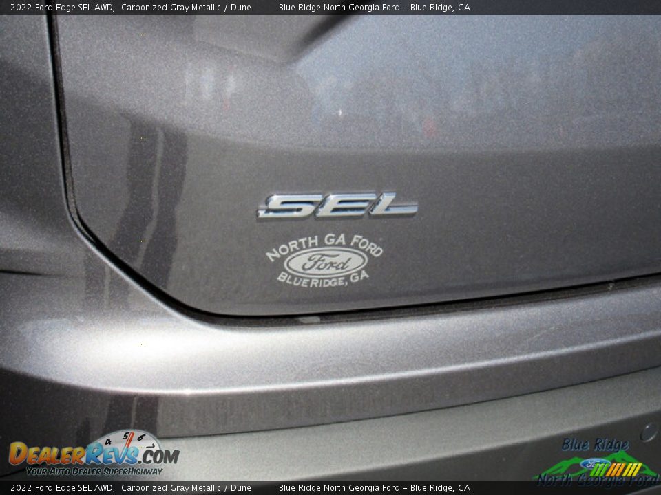 2022 Ford Edge SEL AWD Carbonized Gray Metallic / Dune Photo #29