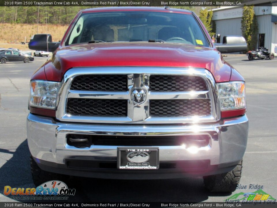 2018 Ram 2500 Tradesman Crew Cab 4x4 Delmonico Red Pearl / Black/Diesel Gray Photo #8