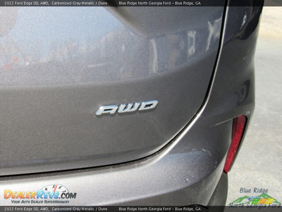 2022 Ford Edge SEL AWD Carbonized Gray Metallic / Dune Photo #30