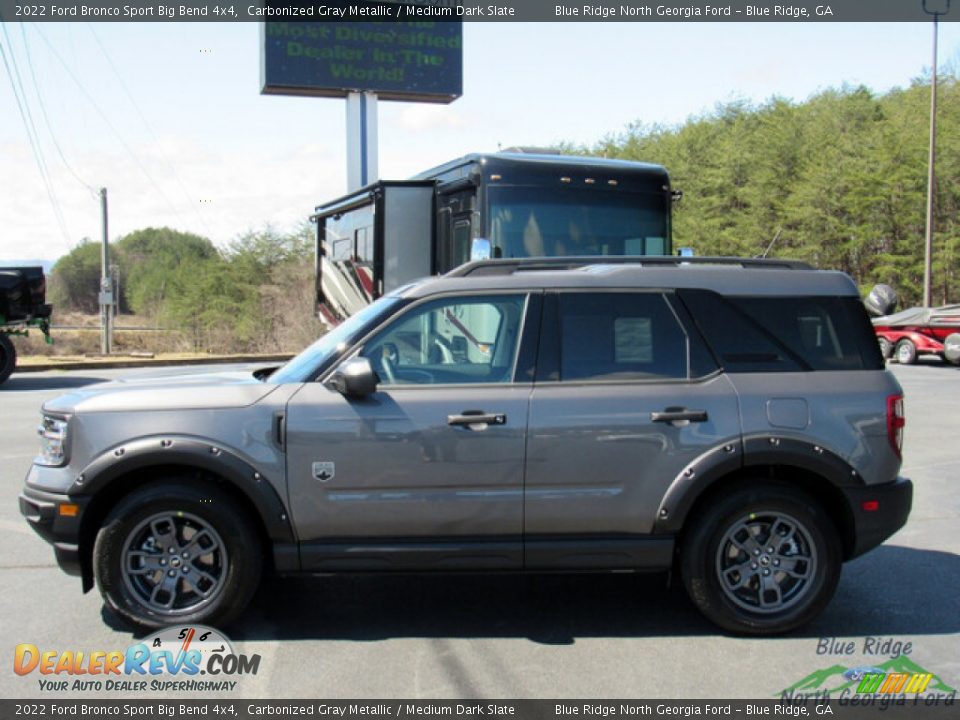 2022 Ford Bronco Sport Big Bend 4x4 Carbonized Gray Metallic / Medium Dark Slate Photo #2