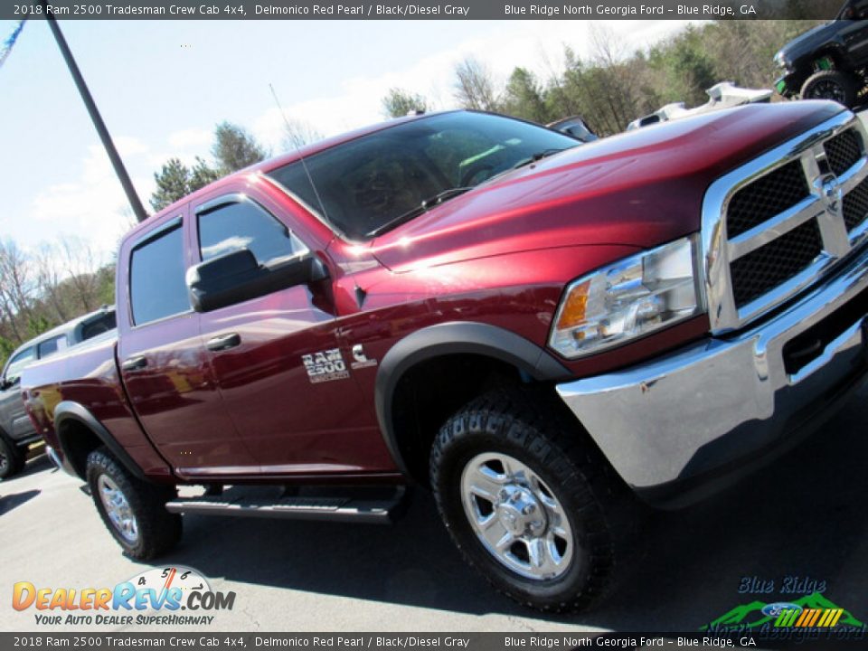 2018 Ram 2500 Tradesman Crew Cab 4x4 Delmonico Red Pearl / Black/Diesel Gray Photo #29