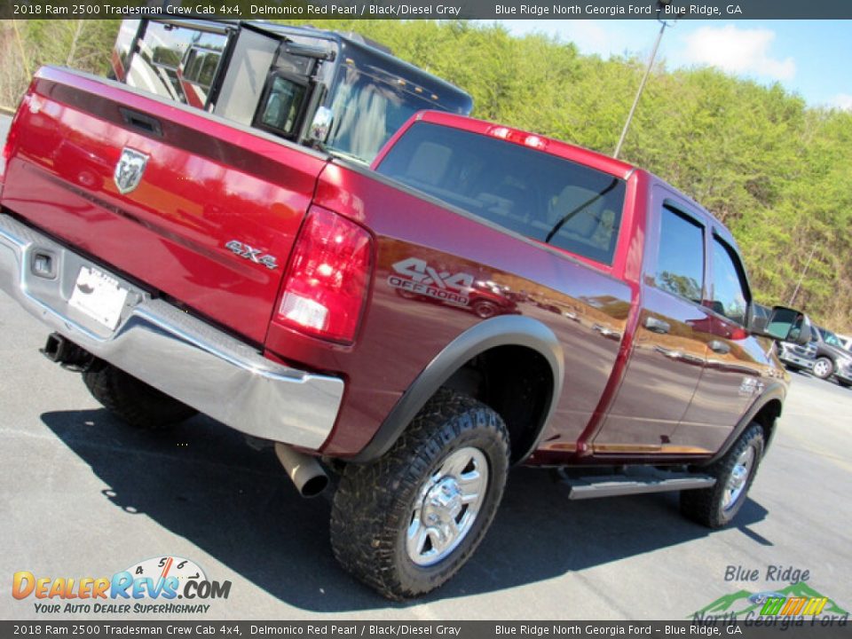 2018 Ram 2500 Tradesman Crew Cab 4x4 Delmonico Red Pearl / Black/Diesel Gray Photo #30