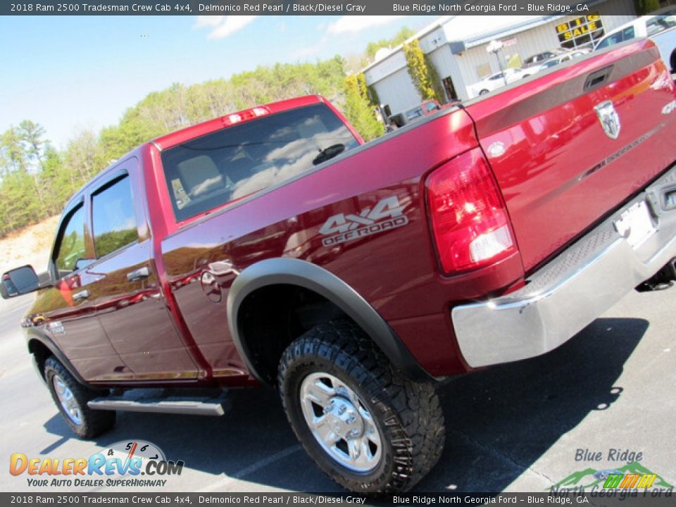 2018 Ram 2500 Tradesman Crew Cab 4x4 Delmonico Red Pearl / Black/Diesel Gray Photo #31