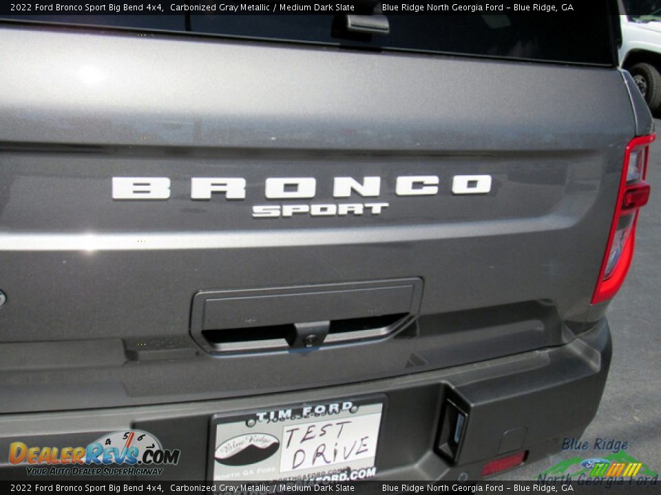 2022 Ford Bronco Sport Big Bend 4x4 Carbonized Gray Metallic / Medium Dark Slate Photo #28