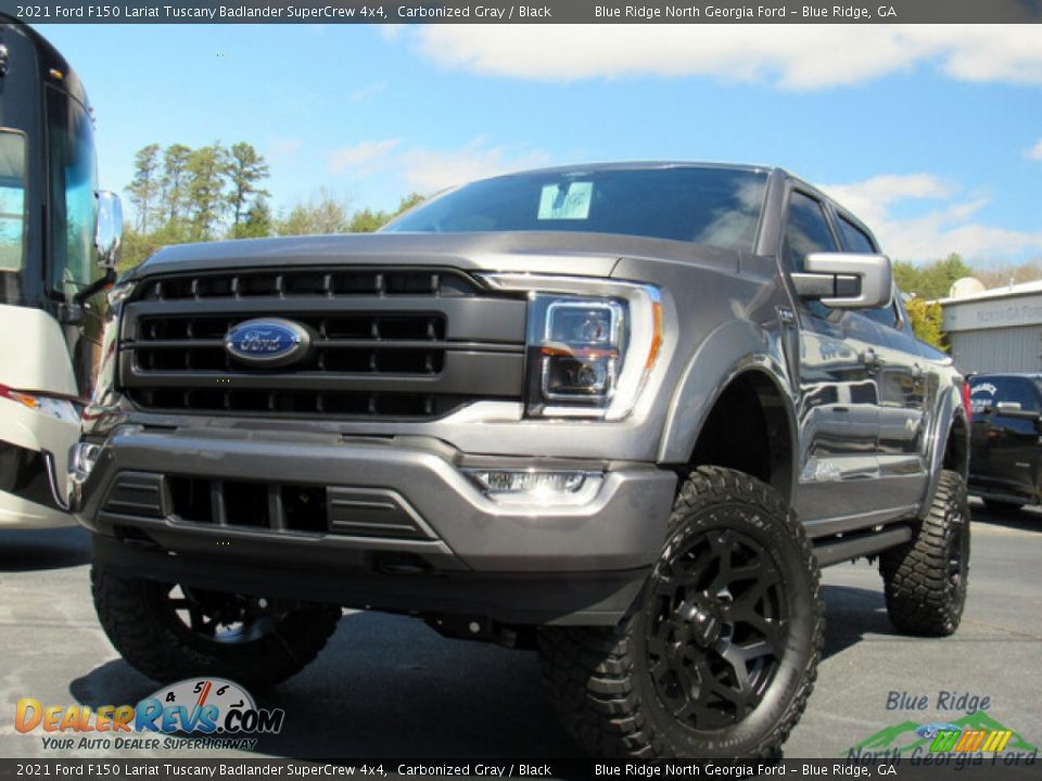 2021 Ford F150 Lariat Tuscany Badlander SuperCrew 4x4 Carbonized Gray / Black Photo #1