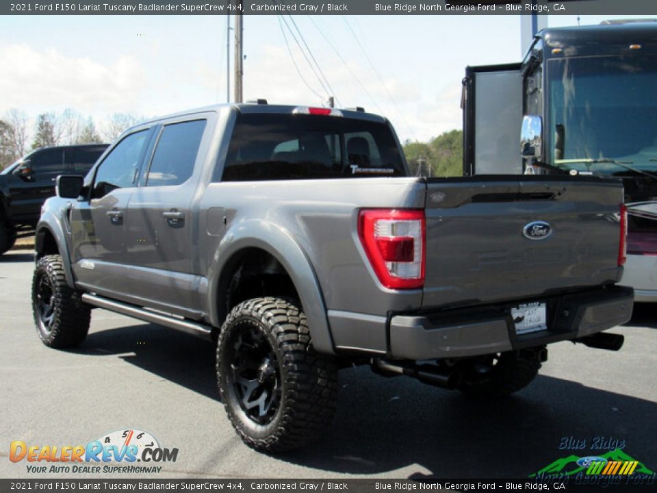 2021 Ford F150 Lariat Tuscany Badlander SuperCrew 4x4 Carbonized Gray / Black Photo #3