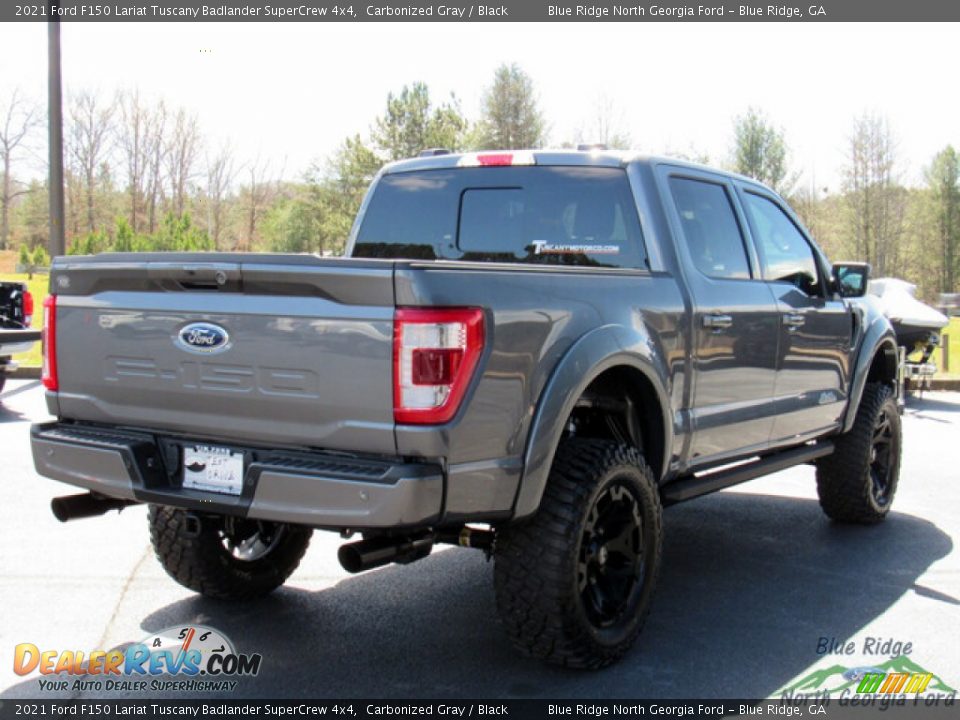 2021 Ford F150 Lariat Tuscany Badlander SuperCrew 4x4 Carbonized Gray / Black Photo #5