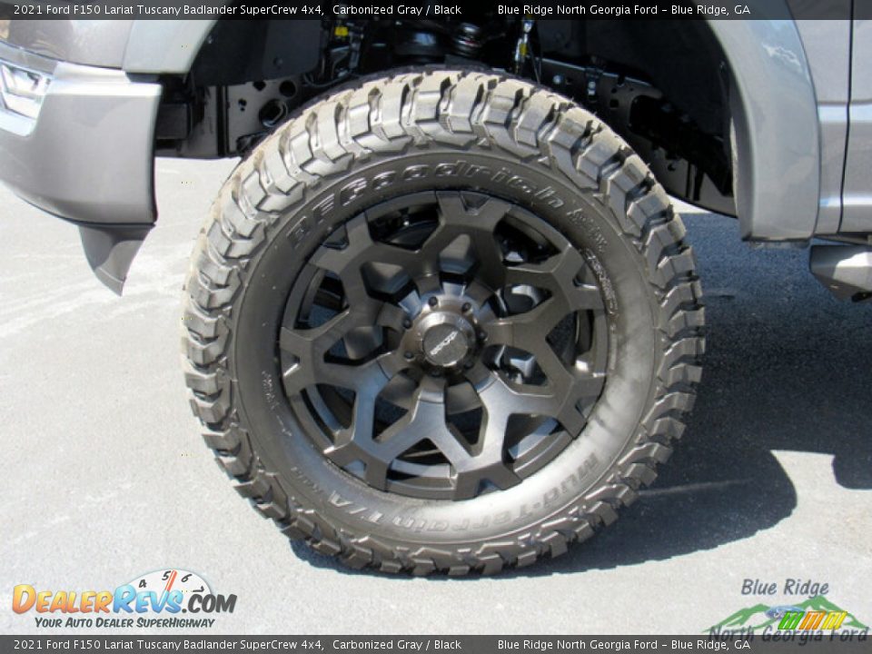 2021 Ford F150 Lariat Tuscany Badlander SuperCrew 4x4 Carbonized Gray / Black Photo #9