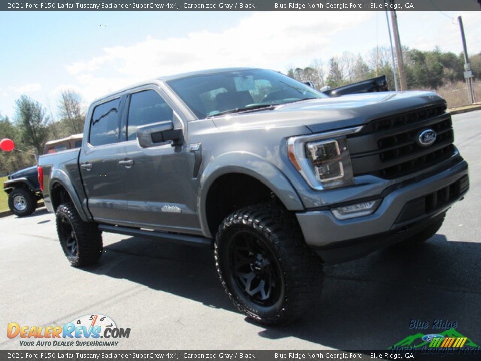 2021 Ford F150 Lariat Tuscany Badlander SuperCrew 4x4 Carbonized Gray / Black Photo #31