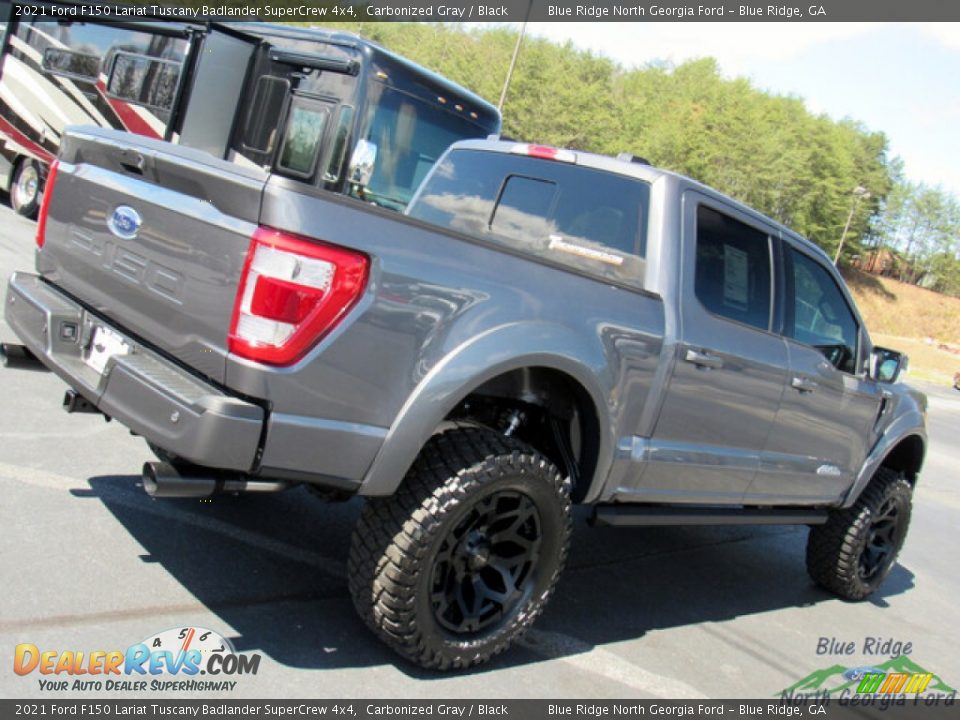 2021 Ford F150 Lariat Tuscany Badlander SuperCrew 4x4 Carbonized Gray / Black Photo #32